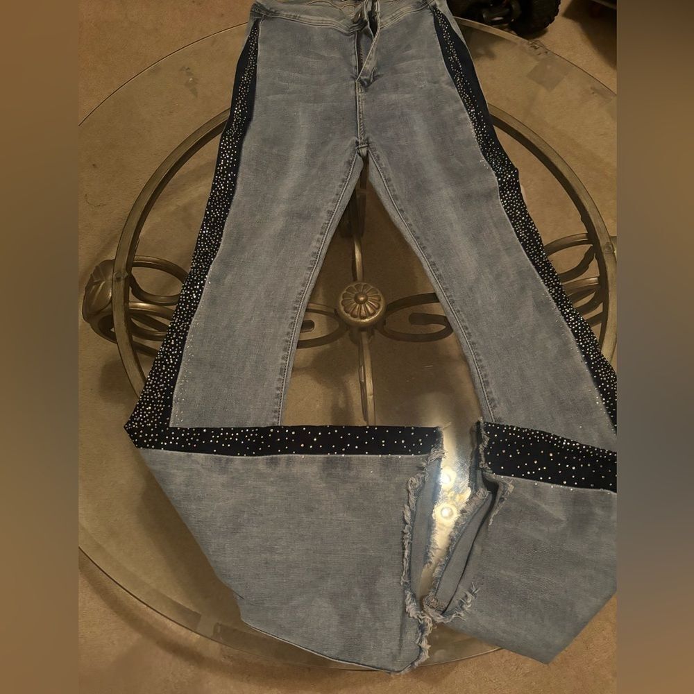 Bedazzled Flare Jeans